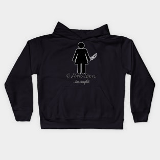 I stab you. Two sided version. Kids Hoodie